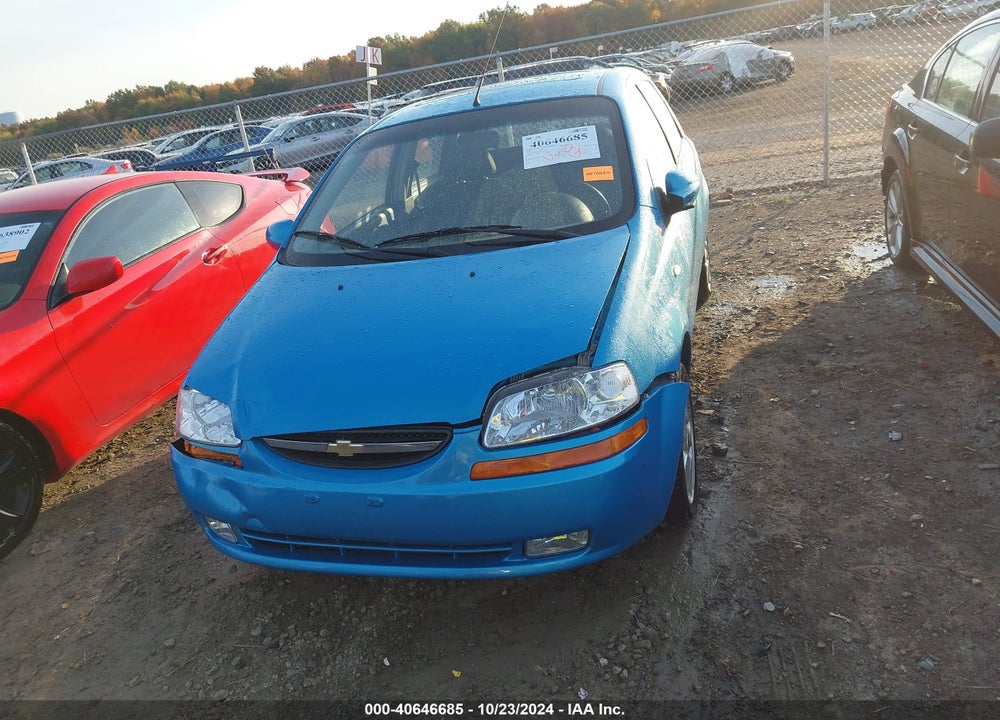 2006 CHEVROLET AVEO LT VIN: KL1TG666X6B645394