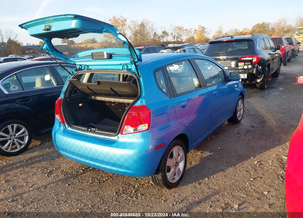 2006 CHEVROLET AVEO LT VIN: KL1TG666X6B645394