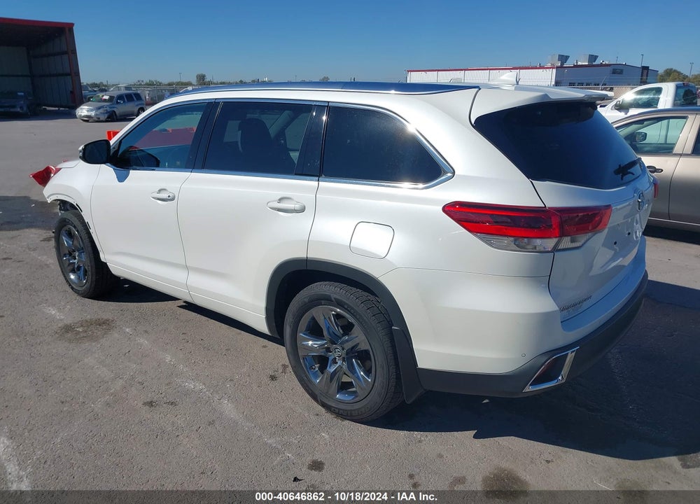 2019 TOYOTA HIGHLANDER LIMITED/PLATINUM VIN: 5TDDZRFH1KS706838