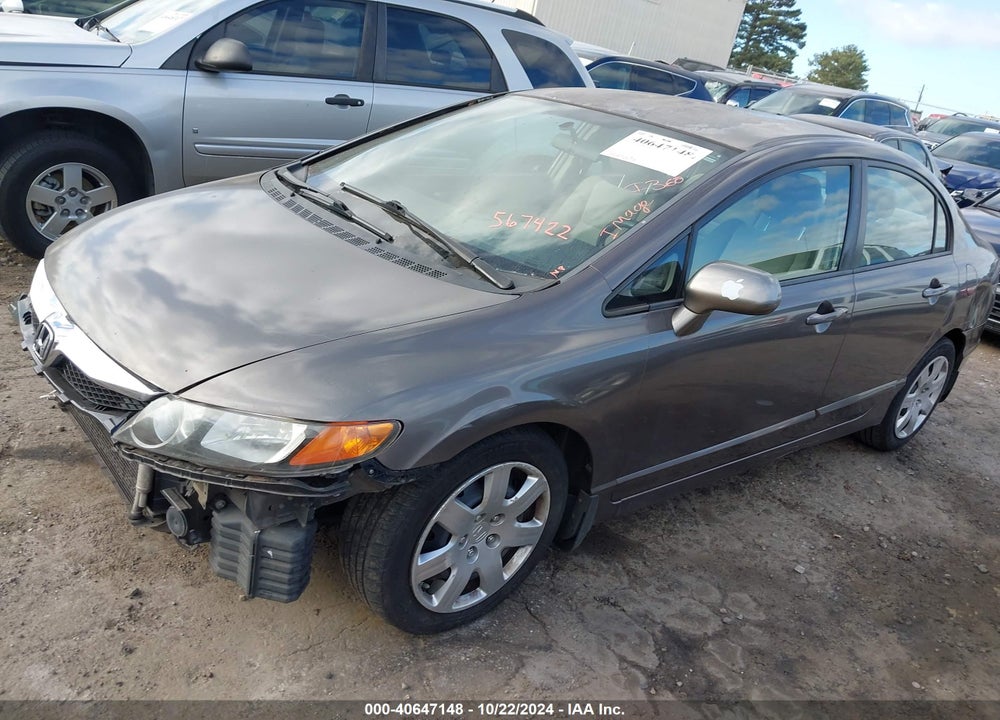 2010 HONDA CIVIC LX VIN: 2HGFA1F50AH567422