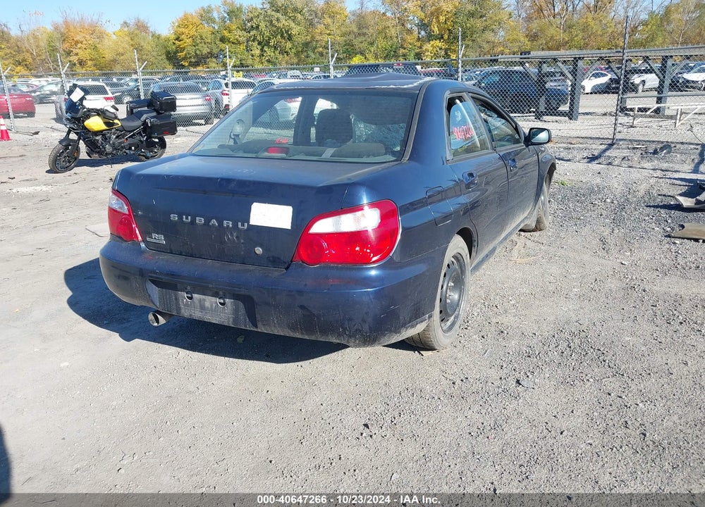 2005 SUBARU IMPREZA 2.5RS VIN: JF1GD675X5H501029