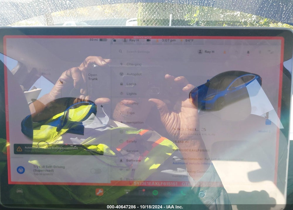 2020 TESLA MODEL 3 STANDARD RANGE PLUS REAR-WHEEL DRIVE/STANDARD RANGE REAR-WHEEL DRIVE VIN: 5YJ3E1EAXLF615151