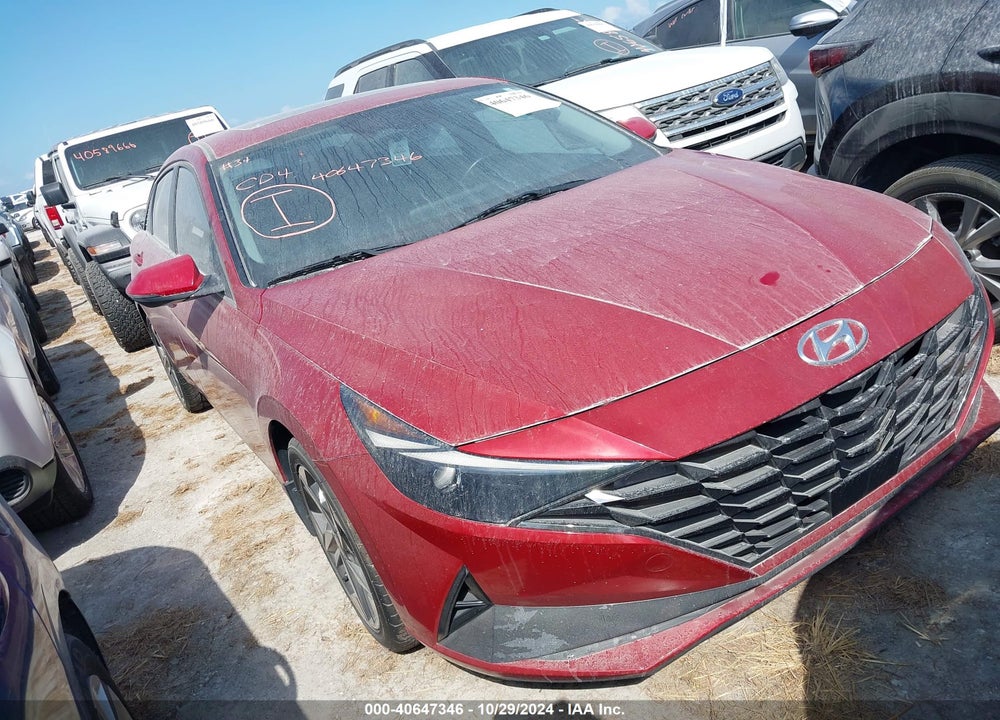 2021 HYUNDAI ELANTRA HYBRID LIMITED VIN: KMHLN4AJ1MU006641