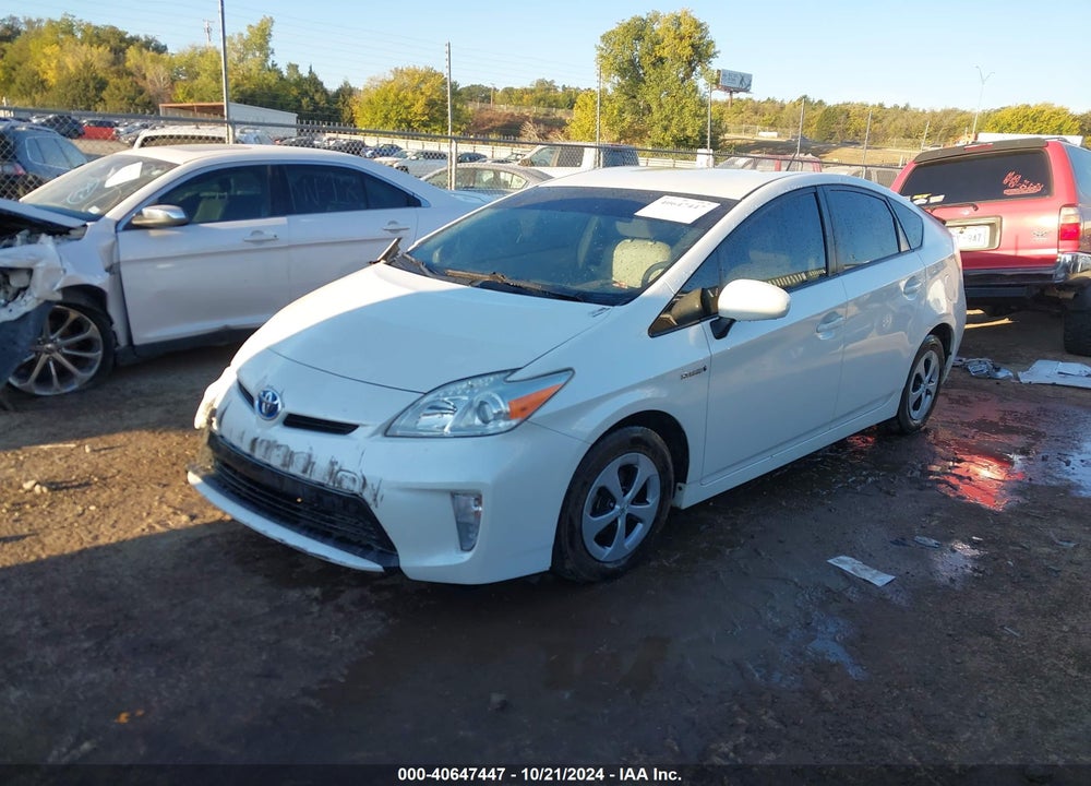 2012 TOYOTA PRIUS TWO VIN: JTDKN3DU2C5452788