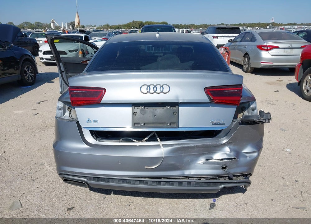 2016 AUDI A6 2.0T PREMIUM PLUS VIN: WAUGFAFC0GN169076