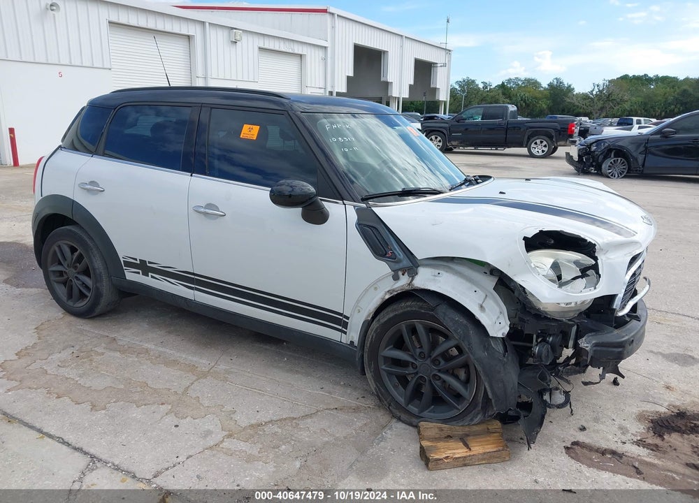 2013 MINI COUNTRYMAN COOPER S VIN: WMWZC3C51DWP22908