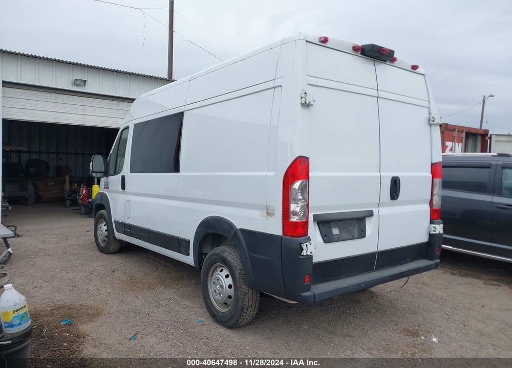 2019 RAM PROMASTER 2500 HIGH ROOF 136 WB VIN: 3C6TRVCG7KE520917