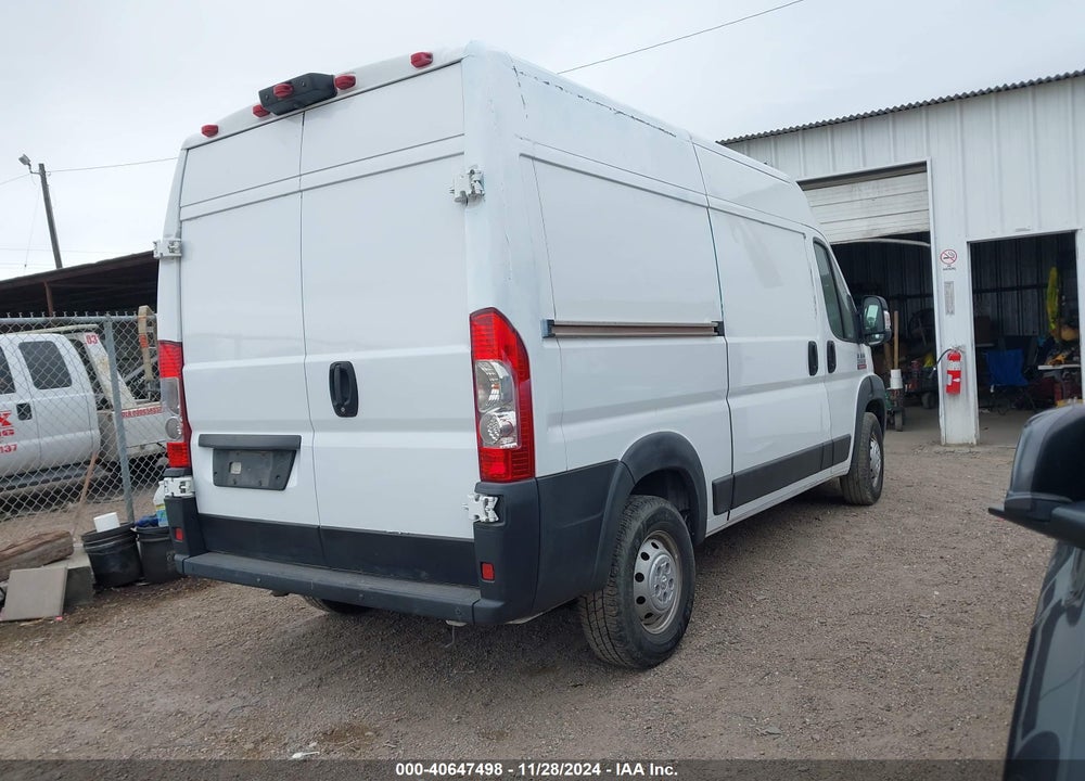 2019 RAM PROMASTER 2500 HIGH ROOF 136 WB VIN: 3C6TRVCG7KE520917