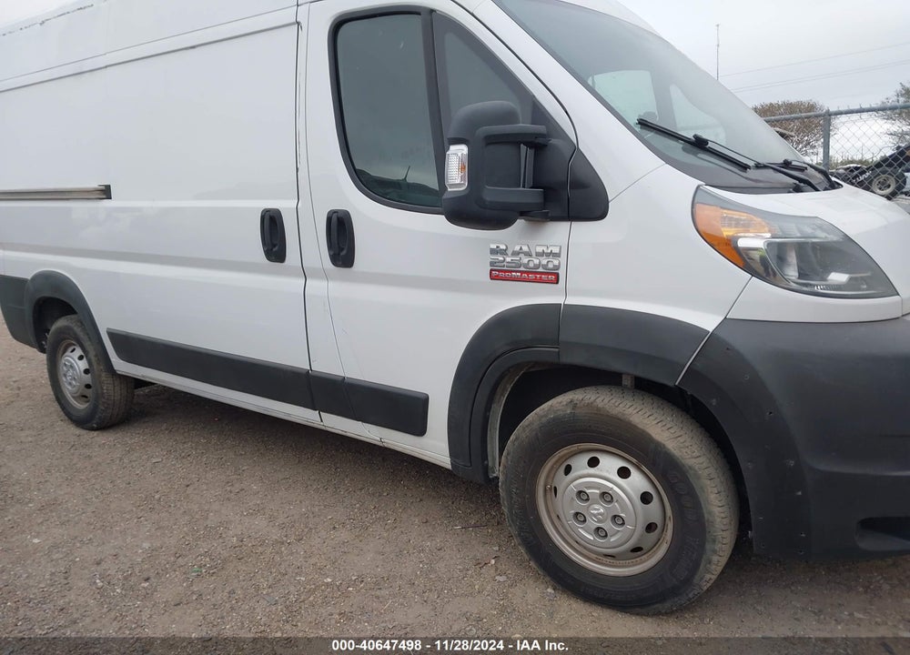 2019 RAM PROMASTER 2500 HIGH ROOF 136 WB VIN: 3C6TRVCG7KE520917