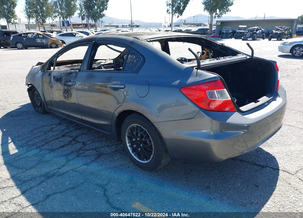 2012 HONDA CIVIC SDN LX VIN: 2HGFB2F50CH611716