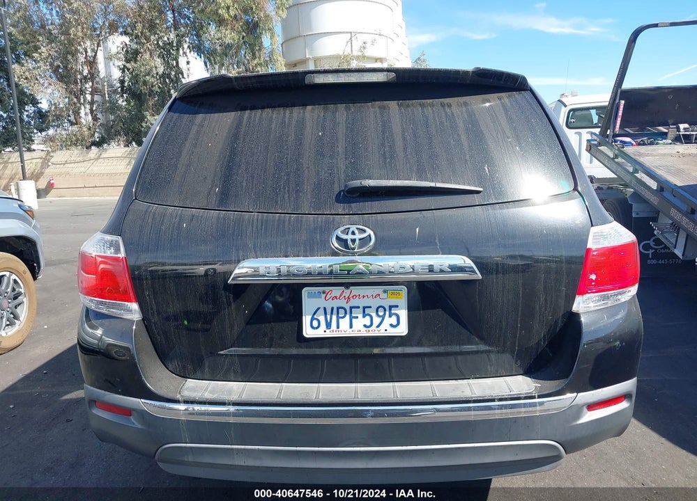 2012 TOYOTA HIGHLANDER VIN: 5TDZA3EH6CS024566