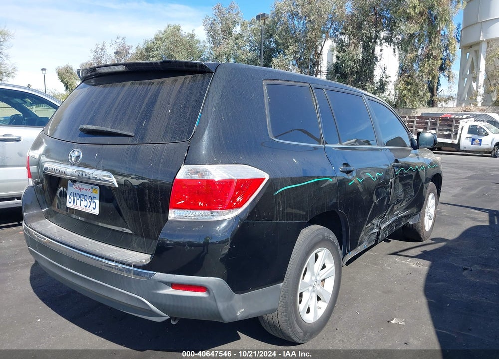 2012 TOYOTA HIGHLANDER VIN: 5TDZA3EH6CS024566