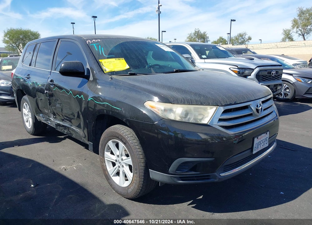 2012 TOYOTA HIGHLANDER VIN: 5TDZA3EH6CS024566