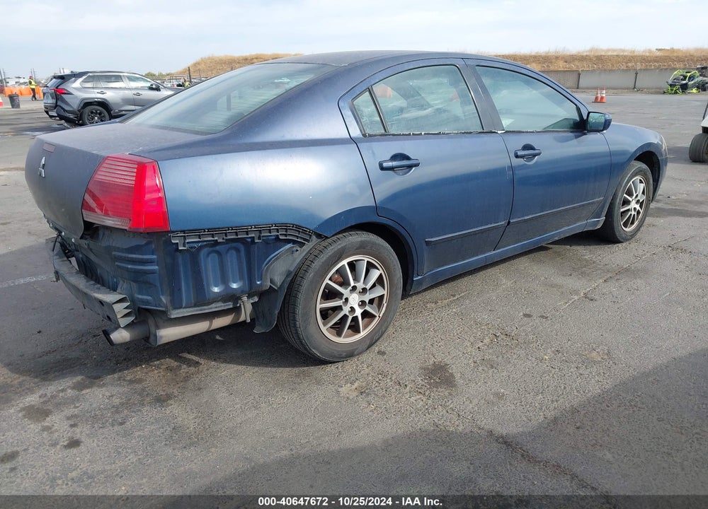 2004 MITSUBISHI GALANT ES VIN: 4A3AB46F14E110207