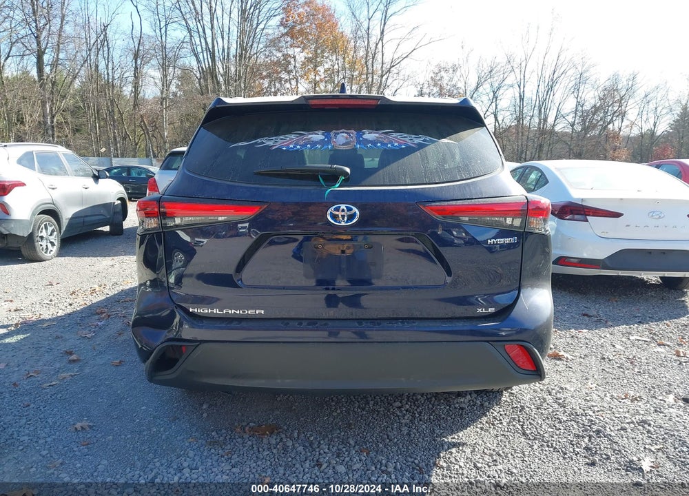 2021 TOYOTA HIGHLANDER HYBRID XLE VIN: 5TDGBRCH5MS048675