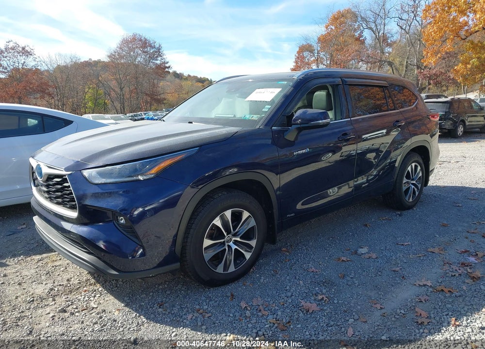 2021 TOYOTA HIGHLANDER HYBRID XLE VIN: 5TDGBRCH5MS048675