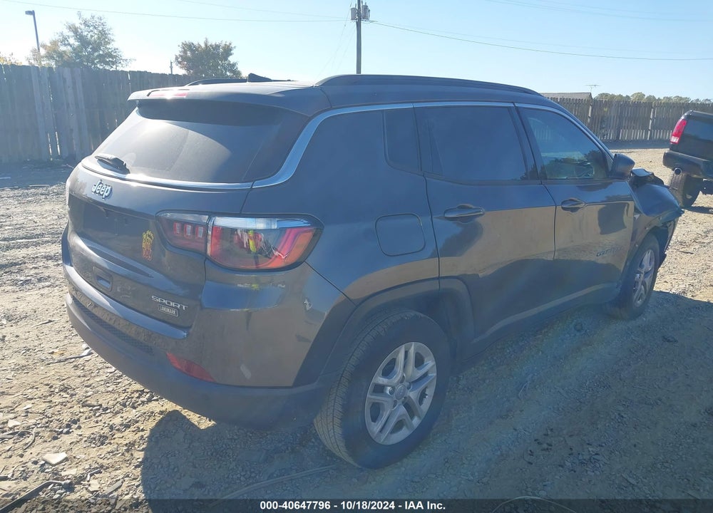 2019 JEEP COMPASS SPORT FWD VIN: 3C4NJCAB1KT658503