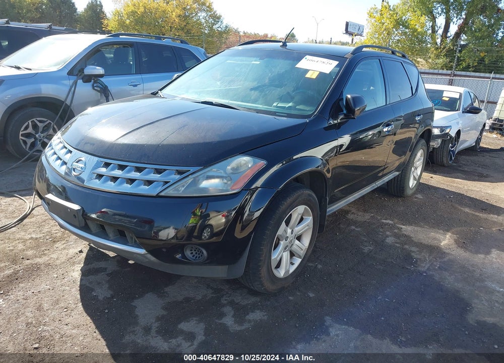 2007 NISSAN MURANO S VIN: JN8AZ08W87W601476