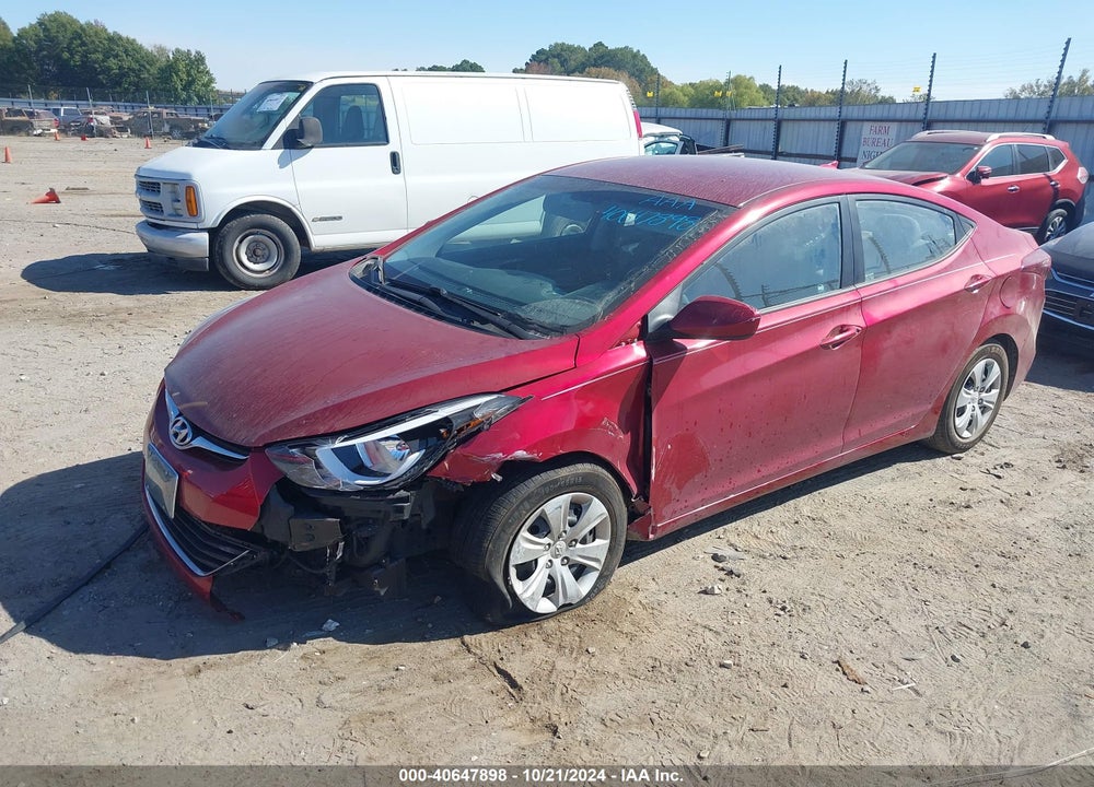 2016 HYUNDAI ELANTRA SE VIN: 5NPDH4AE5GH672659
