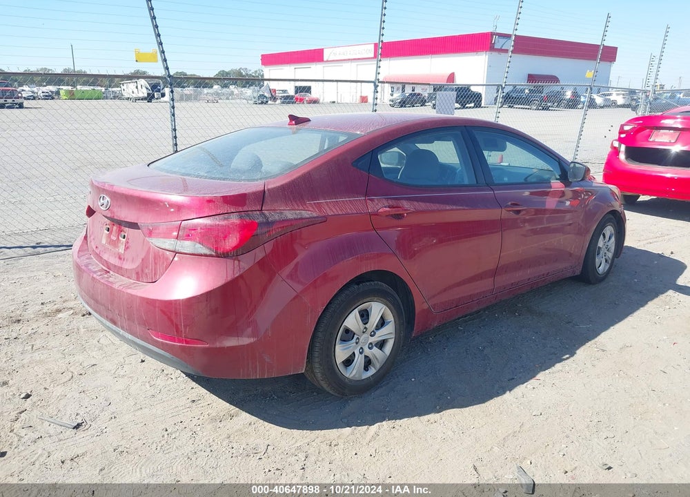 2016 HYUNDAI ELANTRA SE VIN: 5NPDH4AE5GH672659