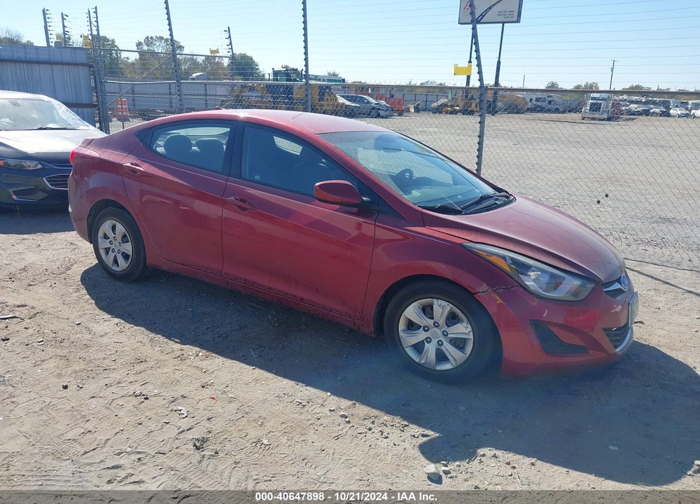 2016 HYUNDAI ELANTRA SE VIN: 5NPDH4AE5GH672659