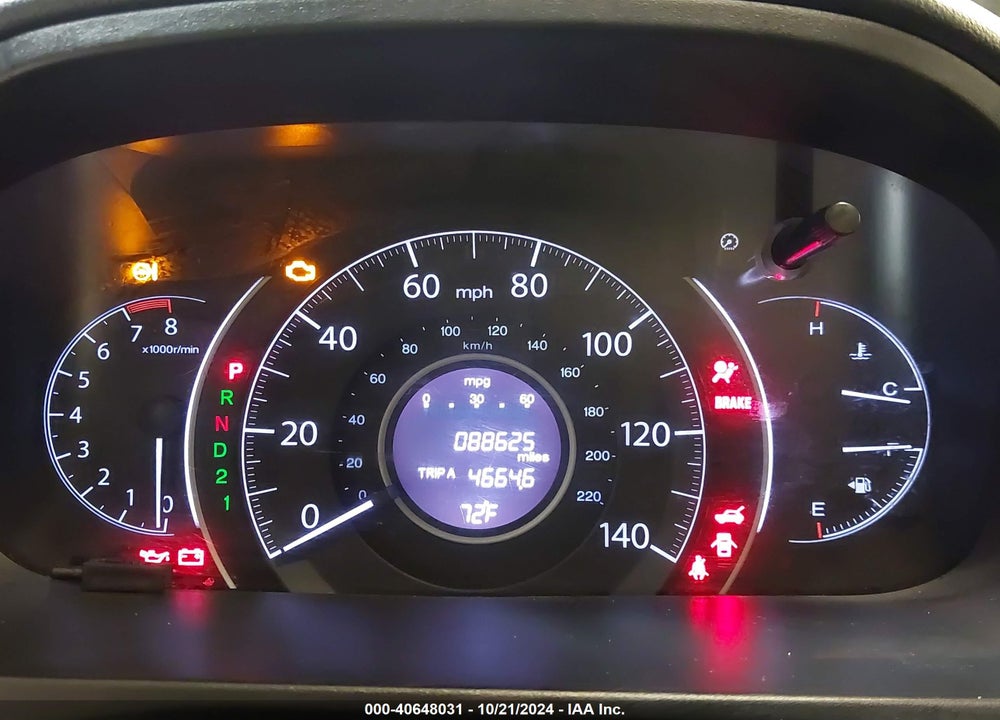 2013 HONDA CR-V LX VIN: 5J6RM3H36DL044739