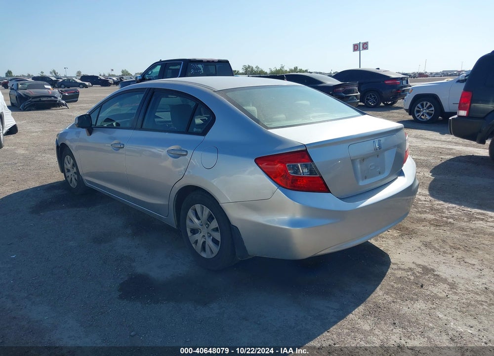 2012 HONDA CIVIC SDN LX VIN: 2HGFB2F52CH334793