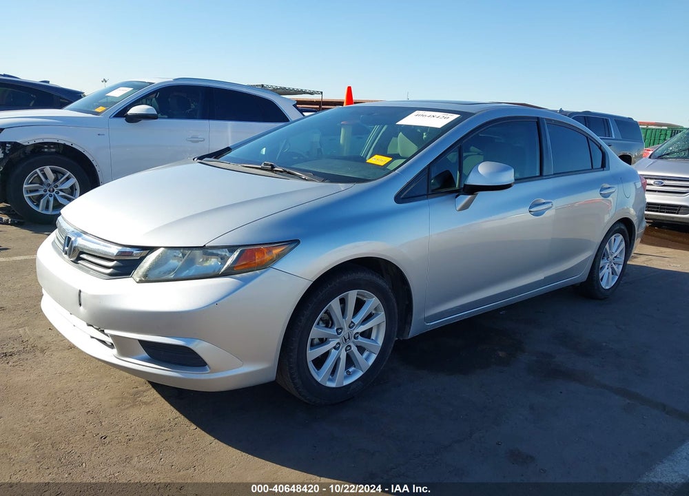 2012 HONDA CIVIC EX VIN: 2HGFB2F86CH531315