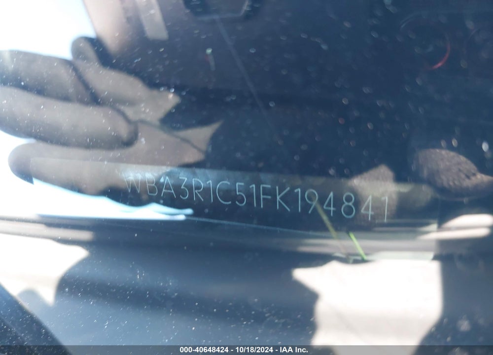 2015 BMW 435I VIN: WBA3R1C51FK194841