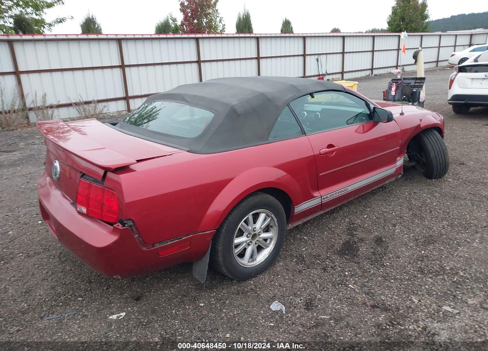 2007 FORD MUSTANG V6 DELUXE/V6 PREMIUM VIN: 1ZVFT84NX75330650