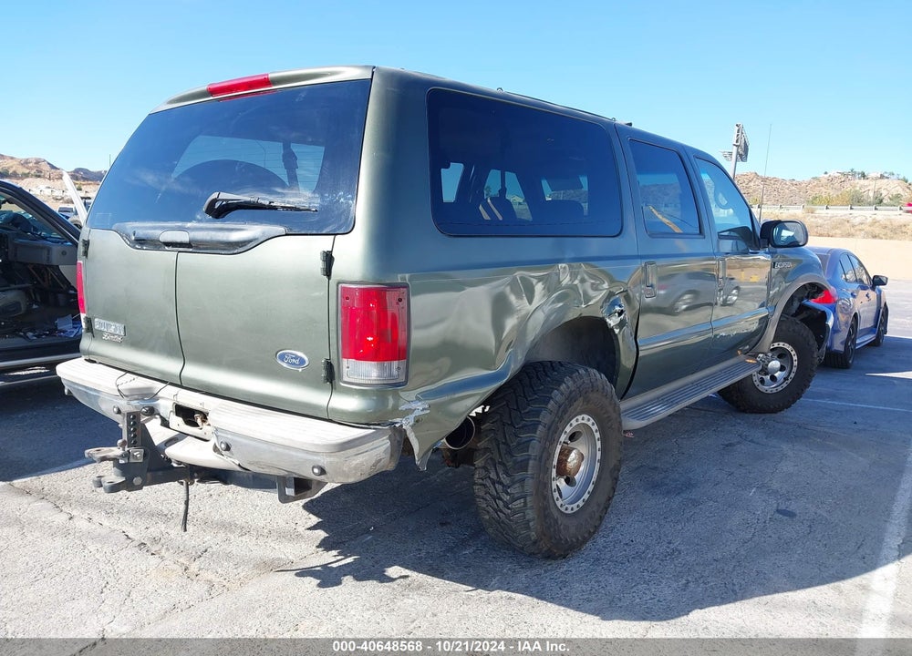 2002 FORD EXCURSION LIMITED VIN: 1FMNU42F12EB78861