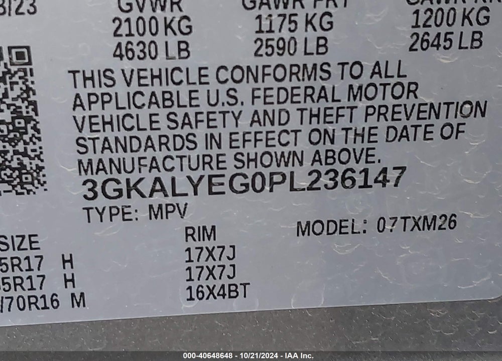 2023 GMC TERRAIN AWD AT4 VIN: 3GKALYEG0PL236147
