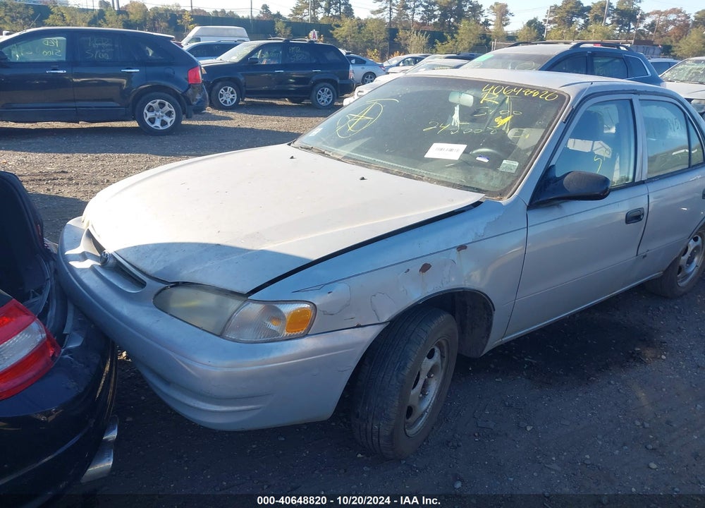 2000 TOYOTA COROLLA VE VIN: 2T1BR12E7YC334430