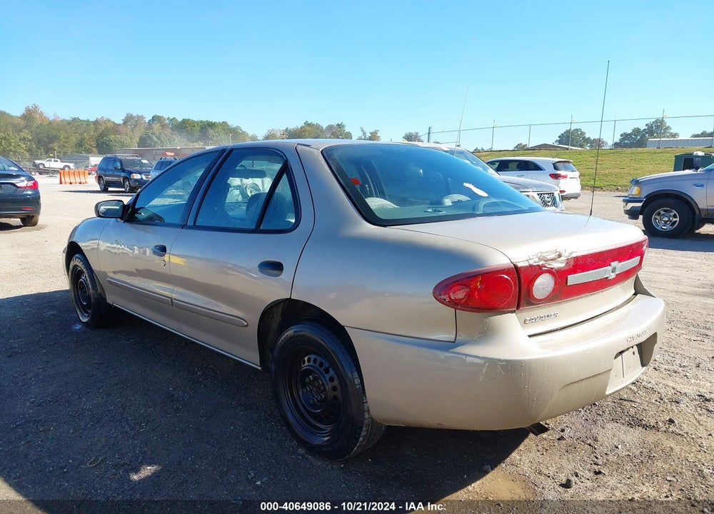 2003 CHEVROLET CAVALIER VIN: 1G1JC52F537208583