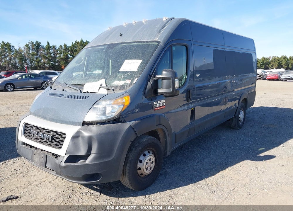 2019 RAM PROMASTER 3500 CARGO VAN HIGH ROOF 159 WB EXT VIN: 3C6URVJG3KE544655