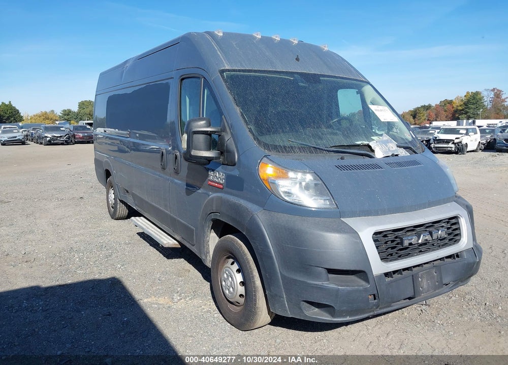 2019 RAM PROMASTER 3500 CARGO VAN HIGH ROOF 159 WB EXT VIN: 3C6URVJG3KE544655