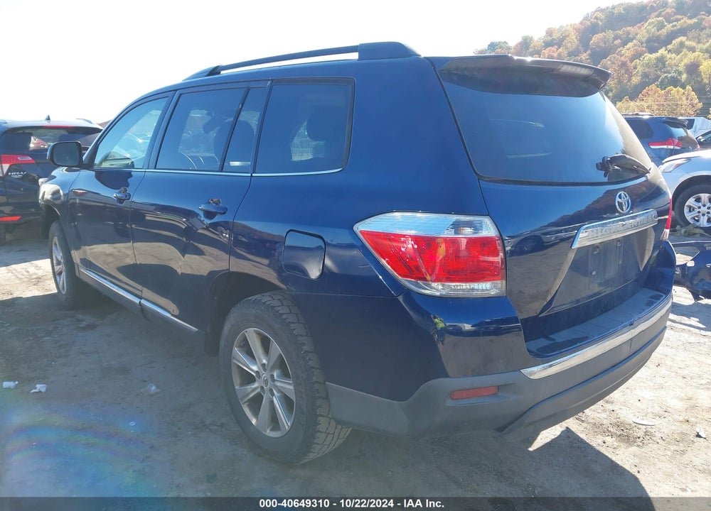 2012 TOYOTA HIGHLANDER SE V6 VIN: 5TDBK3EH8CS105146