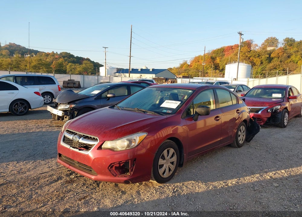 2012 SUBARU IMPREZA 2.0I VIN: JF1GJAA69CH015399