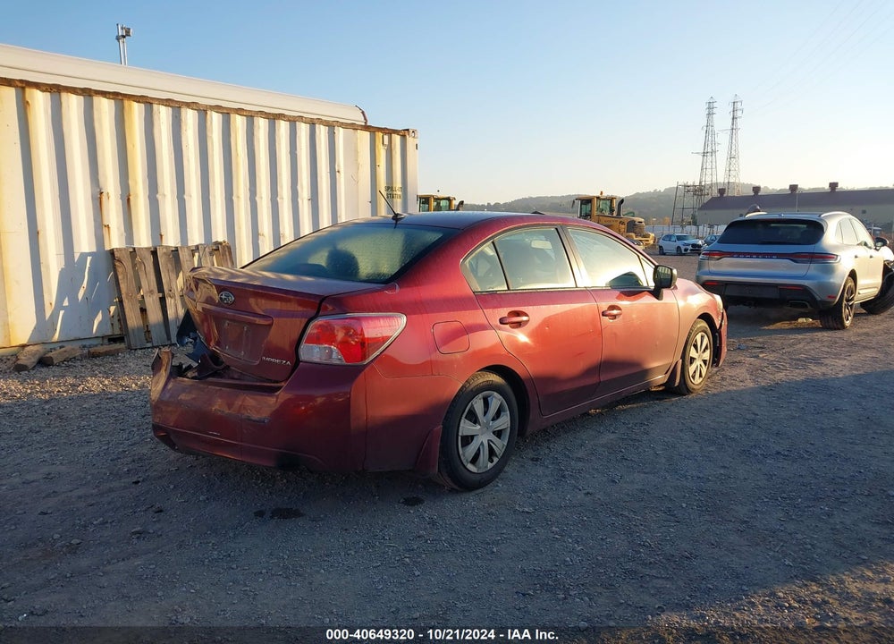 2012 SUBARU IMPREZA 2.0I VIN: JF1GJAA69CH015399