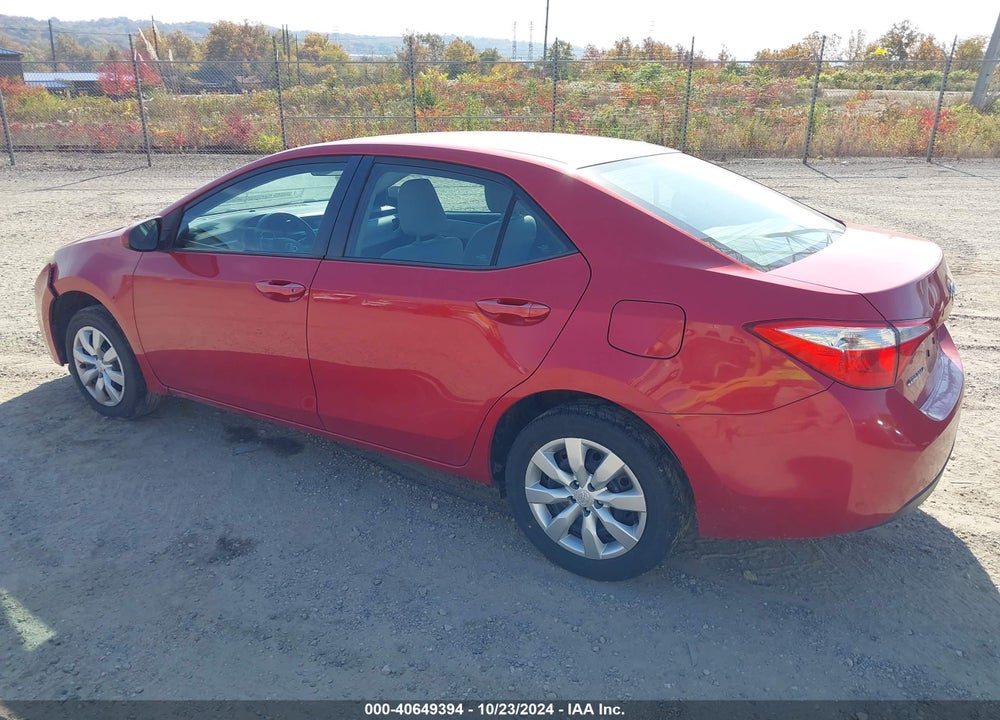 2015 TOYOTA COROLLA LE VIN: 2T1BURHE1FC460459