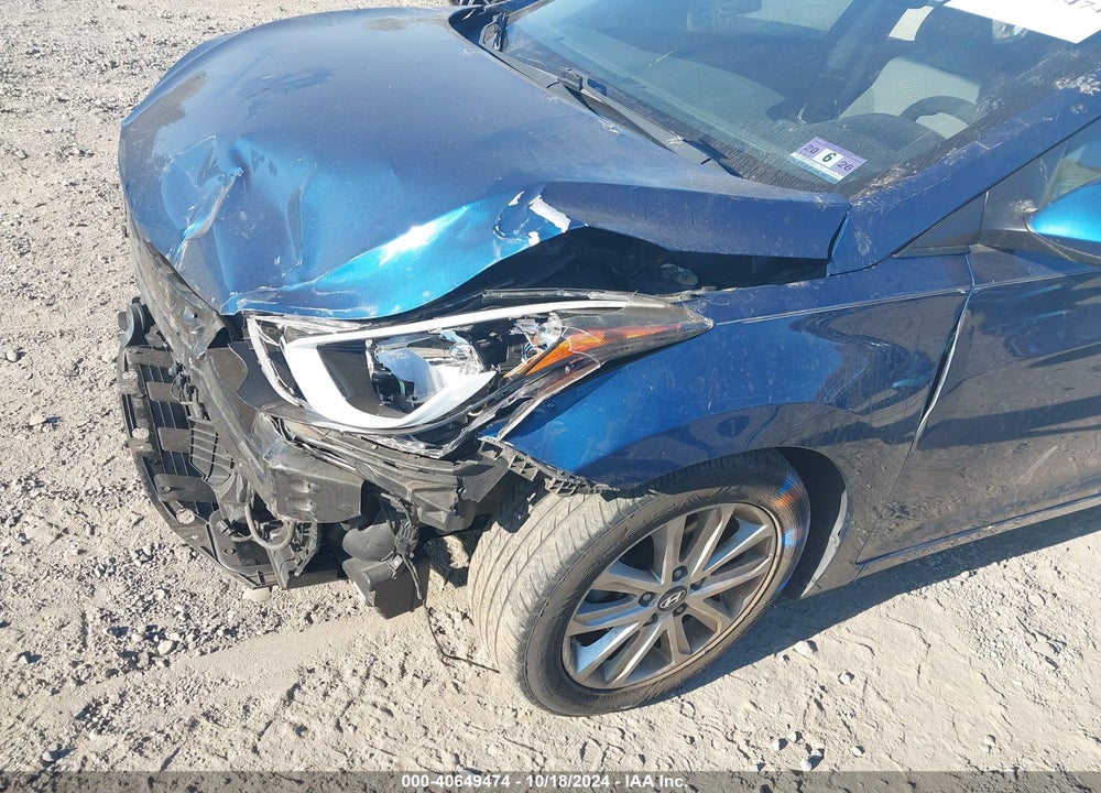 2015 HYUNDAI ELANTRA SE VIN: KMHDH4AE5FU387511