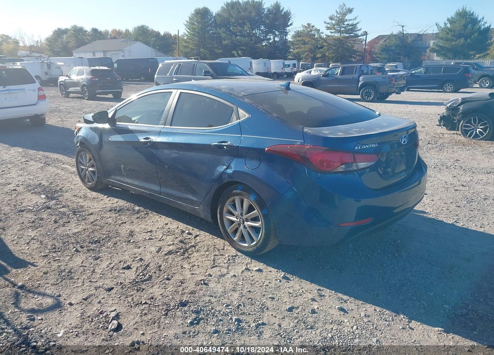 2015 HYUNDAI ELANTRA SE VIN: KMHDH4AE5FU387511