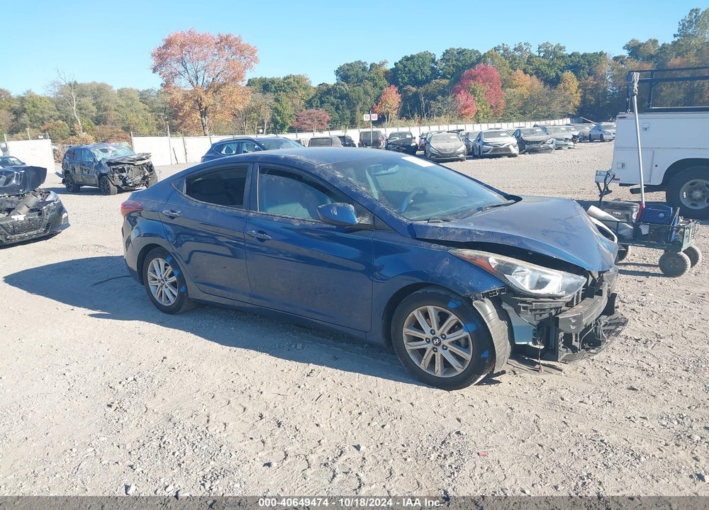 2015 HYUNDAI ELANTRA SE VIN: KMHDH4AE5FU387511