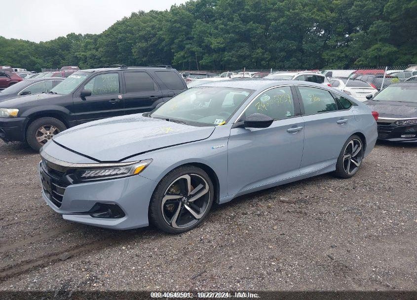 2022 HONDA ACCORD HYBRID SPORT VIN: 1HGCV3F20NA033334