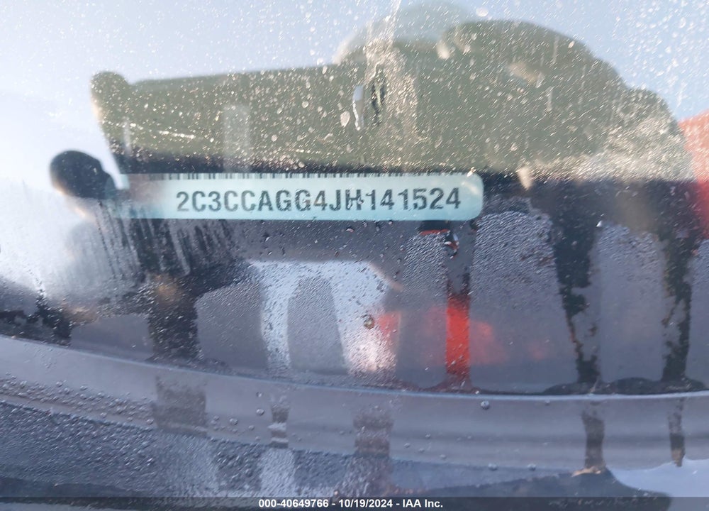 2018 CHRYSLER 300 VIN: 2C3CCAGG4JH141524