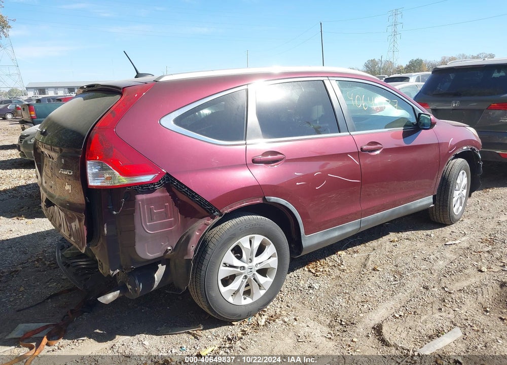 2013 HONDA CR-V EX-L VIN: 5J6RM4H7XDL040766