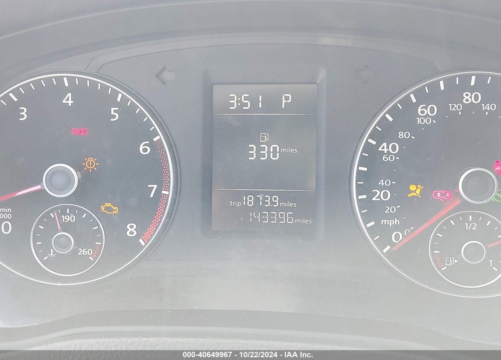 2014 VOLKSWAGEN PASSAT 2.5L S VIN: 1VWAP7A34EC024824