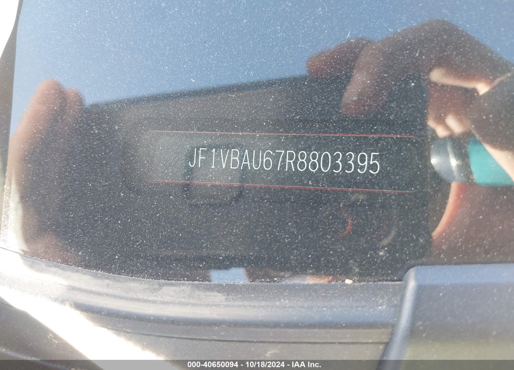 2024 SUBARU WRX GT VIN: JF1VBAU67R8803395