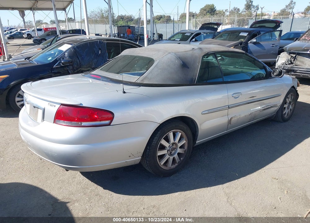 2005 CHRYSLER SEBRING GTC VIN: 1C3EL75R65N639401
