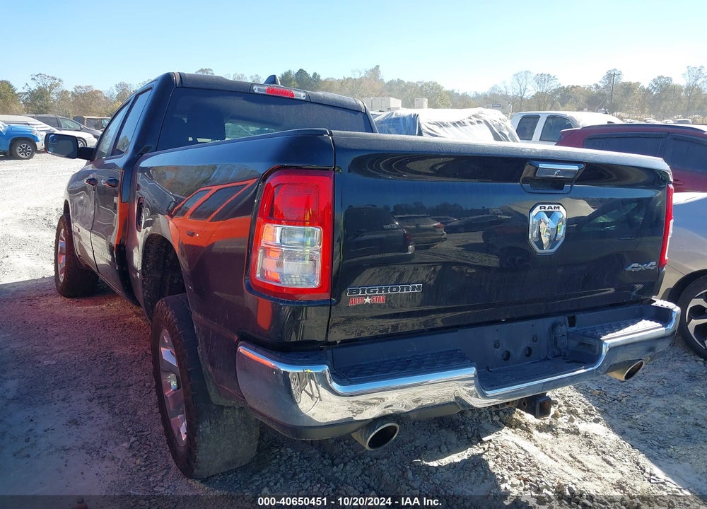 2019 RAM 1500 BIG HORN/LONE STAR 4X4 6'4 BOX VIN: 1C6SRFBT9KN913765